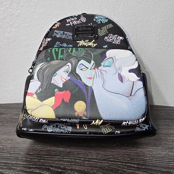 NWT Loungefly Disney Villains Club Mini Backpack